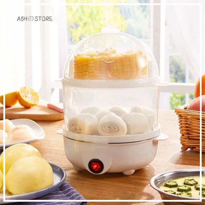 COD Electric Steamer Siomai Doublelayer Egg Boiler Breakfast Multi