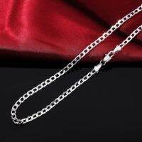 Wholesale Price Fashion Noble 925 Plated Silver Women Men 4mm Snake Style Silver Necklace Jewelry Can For Pendant N132 Fashion Chain Necklaces