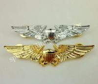 tomwang2012. Two Metal Navy Aviation Warfare Insignia US Naval Flight Officer Wings Badge Pin