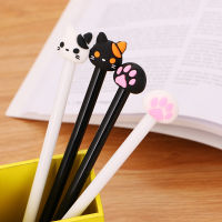 50Pcs Cute Cartoon Cat Paw Gel Pen Black Student Gel Ink Pen Writing Tool School Office Stationery Supplies