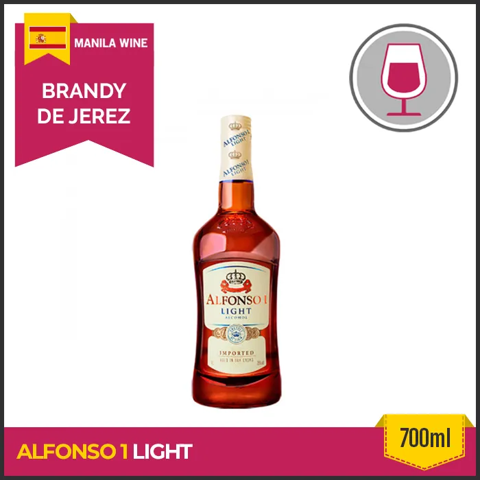 Alfonso I Light 700ml Spanish Brandy de Jerez Lazada PH
