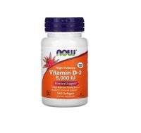 Now Food, Vitamin D3 125 mcg (5,000 IU), 240 Softgels, EXP 02/2025 พร้อมส่ง