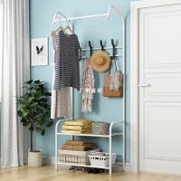 [COD] hanger bedroom storage hanging clothes foyer floor economical drying simple coat