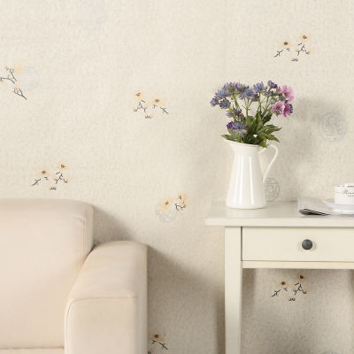 Vintage Self Adhesive Wallpapers Floral Pattern Living Room Background Wall Stickers Furniture Decorative DIY Home Decor