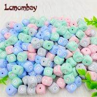 100/300/500pcs Silicone letters Beads 12mm colourful Baby Teethers Beads Chewing Alphabet Bead For DIY Personalized Name