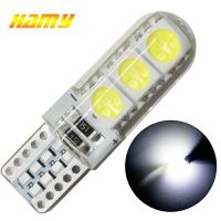 (Premium car)1x T10 W5W รถ LED หลอดไฟเลี้ยวไฟสัญญาณอัตโนมัติภายในโดมอ่าน Light ใบอนุญาตด้านข้าง Super Bright สีขาว12V 6SMD