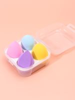 4pcs Makeup SpongeDry Wet Use for Powder Cream and LiquidCosmetic Foundation Blender Beauty Sponge Ultra Soft