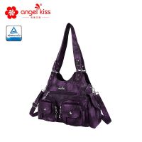 ▥❆♟ angelkiss cross-border customized tote bag European and American fashion ladies can be customized with one shoulder crossbody portable