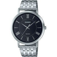 Casio นาฬิกาข้อมือผู้ชาย เลขโรมัน สายสแตนเลส รุ่น MTP-B110 ของแท้ รับประกัน 1 ปี