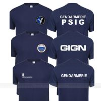 French Police Gendarmerie T Gendarmerie Psig Tshirt Man Tshirt Men Cotton Teeshirt