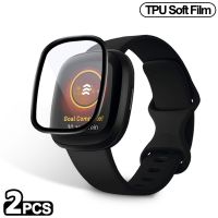 【No-profit】 2/3 Pcs Smart Watch TPU ฟิล์มนุ่มสำหรับ Fitbit Versa Lite 2 3 Sense กระจกนิรภัยป้องกันหน้าจอสำหรับ Fitbit Versa Lite