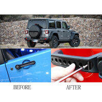 For Jeep Wrangler 2007 - 2017 Aluminum Grab Handle Pull Inserts Cover Car Door Handle Trims