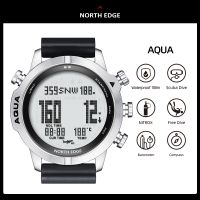 NORTH EDGE AQUA Mens Professional Diving Computer Watch Scuba Diving 50M Dive Watches Altimeter Barometer Compass smartwatch