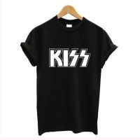 [ยิมเพาะกาย] ยิมเพาะกาย] Kiss End of the Road Tour เสื้อยืดวงร็อคเสื้อยืดหลวมจดหมายลําลองสีดําเ W^t