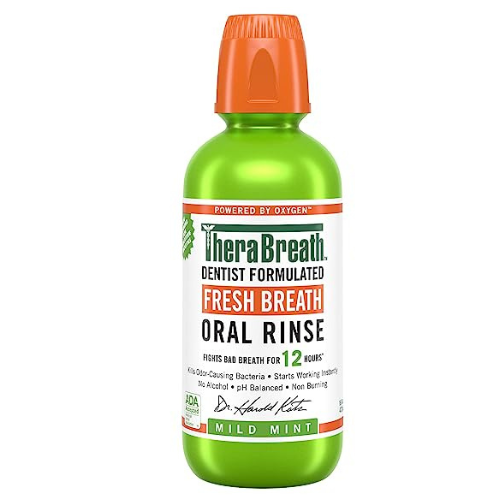 TheraBreath Fresh Breath Mouthwash. Dentist Formulated Oral Health Care ...