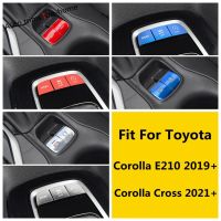 เลื่อมโลหะปุ่มเบรกมืออิเล็กทรอนิกส์เปลี่ยนเกียร์สำหรับ Toyota Corolla E210 2019 - 2023 /Corolla Cross 2021-2023อุปกรณ์เสริม