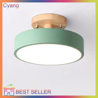 Cyang ไฟติดเพดาน Led,โมเดิร์น Wood Flush Mount โคมไฟเพดานสำหรับห้องนั่งเล่น