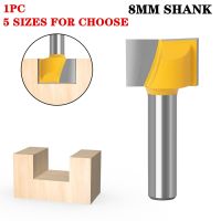 1Pc 8mm Shank ด้านล่างทำความสะอาดตรง/Dado Wood Router Bit Carbide เส้นผ่านศูนย์กลาง 9.52 10 12.7 14 16 19mm Milling Cutters