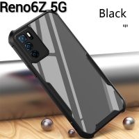 Reno7(พร้อมส่งในไทย)เคสกันกระแทกขอบสีหลังใสOPPO Reno7Z 5G/Reno7 5G/Reno7Pro 5G/Realme Narzo 50i/Realme C20/Reno6Z 5G/Reno6 5G