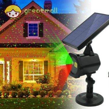 Solar powered deals christmas projector