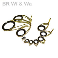 BR Wi &amp; Wa Gold Color KT KL Guide For Spinning And Casting Rod Building Repari Fishing Rod Guide