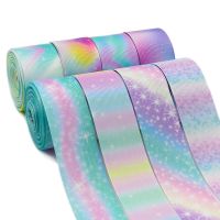 【hot】！ 5 Yards 1.5  38MM Gradient Colors Printed Hair Bows Crafts Accessories Y2020121704