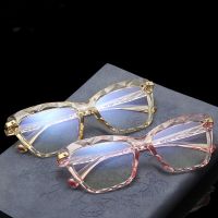 Oversized Cat Eye Frame Anti Blue Light Cat Eye Eyeglasses Square Women Reading Glasses Trending Design Optical Computer Glasses