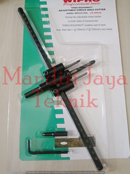 Mata Bor Kayu Jangka Adjustable Circle Hole Cutter Mm Wipro Lazada Indonesia