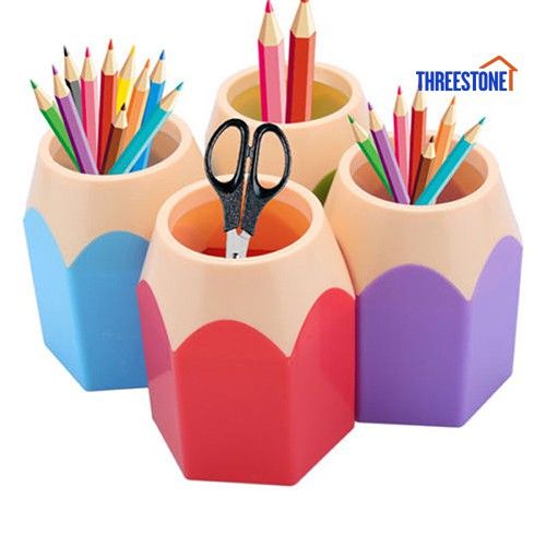 ready-stock-free-shipping-color-creative-custom-plastic-pencil-head-shape-student-pen-holder