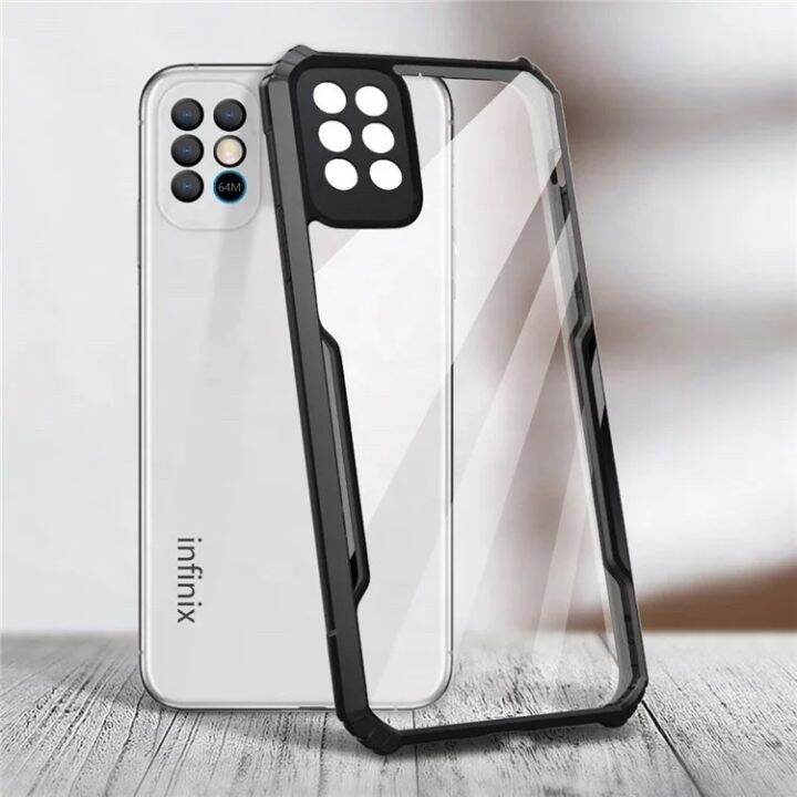 PROMO Case POCO F4 GT Hard Case Fusion Armor Transparant Free Tempered