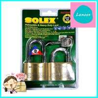 กุญแจคีย์อะไลท์ SOLEX MACH250 50 มม. PB แพ็ก 2 ชิ้นKEYED ALIKE PADLOCK SOLEX MACH250 50MM PB 2EA/SET **ใครยังไม่ลอง ถือว่าพลาดมาก**