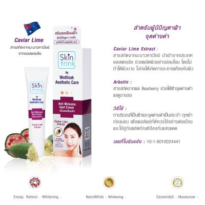 Skin Frink ครีมลดเลือนฝ้า ครีมทาฝ้า ครีมหน้าขาวใส ครีมแก้ฝ้ากระ ลดเลือนจุดด่างดำ/สีผิวไม่สม่ำเสมอ ครีมทาฝ้าหนาๆ หน้าใสอย่างรวดเร็ว