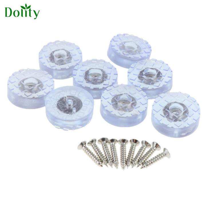 Dolity 8PACK Clear Furniture Pads, Furniture Feet Glides Sliders Carpet