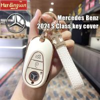 Hardingsun เคสกันกระแทกเคสกุญแจรถยนต์ Tpu สำหรับ Mercedes Benz 2021 C คลาส S คลาส W223 S400 S450 S500 C260อุปกรณ์เสริม2021