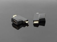 3 In1 Micro HDMI บุรุษ + เอชดีเอ็มไอเล็กตัวผู้เป็น HDMI 1.4สายเคเบิลอะแดปเตอร์ตัวเมียตัวแปลงสำหรับ HDTV สาย HDMI 1080P