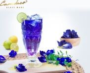 Bộ 6 Ly Cốc Thủy Tinh Uống Sinh Tố Chân Cao CAMDACO GLASS WARE 340ML