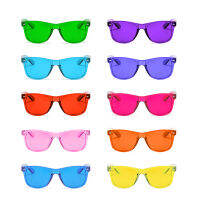 10 Pcs Pack Set Ultimatemental Color Tpy Mood Glasses,Light Relaxing Chakra Healing Glasses For Women Men Colored Sunglasse.ซื้อทันทีเพิ่มลงในรถเข็น