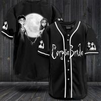 เสื้อกีฬาเบสบอล ลายภาพยนตร์เจ้าสาว Corpse Bride Tim BurtonS Corpse Bride x1