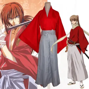 Rurouni Kenshin Himura Cosplay Costume Kendo Hakama Kimono Japanese