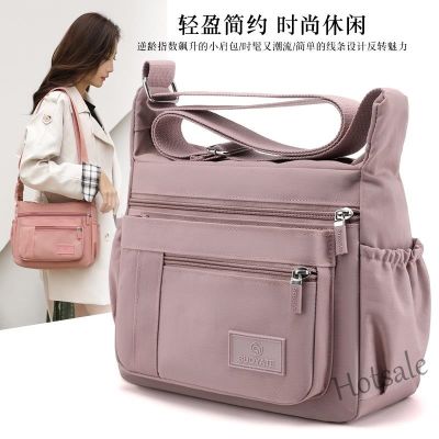 【hot sale】☑☢❏ C16 Simple Las Shoulder Bag Fashion Outdoor Travel Small Large Capacity Shopping Messenger Waterproof Nylon Handbag Canvas Ba