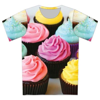 2022 Summer Children Cake Colorful Ice Cream Printed T Shirts Kids Cool Clothes Funny Boys/Girls T-shirts Baby Tees Tops