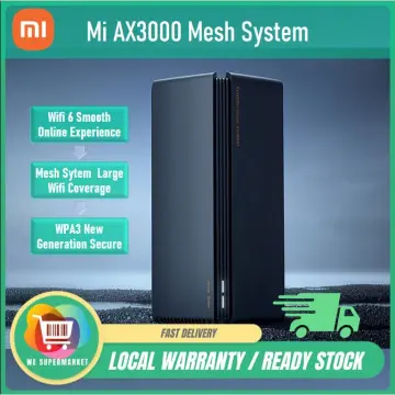 Global Version Xiaomi Mesh System AX3000(1/2pcs) WiFi 6 Modem 2976Mbps  OFDMA Access Point Mode Signal Amplifier Range Extender