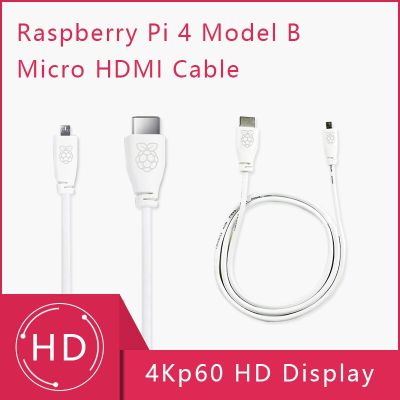 【▼Hot Sales▼】 fuchijin77 Raspberry Pi 4 Molde B Micro Hdmi ไปยัง HDMI&nbsp;มาตรฐานสายเคเบิล A/m 1M 2M