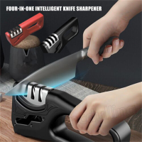 4in1 Knife Sharpener Kitchen Scissors Diamond 4in1 Tool Sharp Home Knives