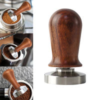 515358 Mm ปรับเทียบ Espresso Coffee Tamper Spring Loaded Elastic Tamper AluminiumWooden Stainless Steel Coffee Powder Hammer