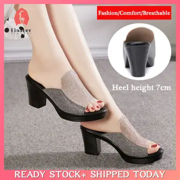 NobleOnly Women High Chunky Block Heel Square Close India | Ubuy