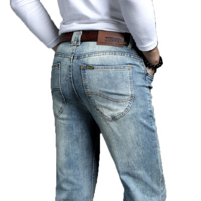 2021Cowboy Vintage Bule Men Jeans New Arrival 2021 Fashion Stretch Classic Denim Pants Male Designer Straight Fit Trouser Size 38 40