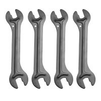 4Pcs Cycling Bike Head Open End Axle Hub Cone Wrench Bicycle Carbon Steel Repair Spanner Tool Kit for Mountain Bike