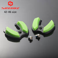 Sidebike รองเท้าปั่นจักรยานส้นเท้าสกรูคุณภาพสูงเปลี่ยนได้ส้นชิ้นส่วนขนาด38-41/ขนาด42-46สีเขียวสีเทาสีขาว-สีแดง