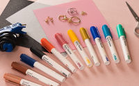 ปากกา ปากกามาร์คเกอร์ โมนามิ Monami รุ่น Deco Marker 460 มี 36 สี ปากกาเขียนได้ทุกพื้นผิว เขียนบนกระจกก็ลบได้